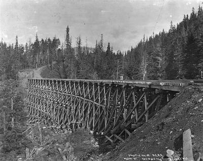 Trestle no. 19 of Alaska Central Railway
