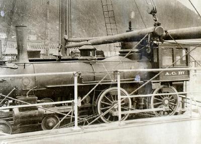 Side view of Alaska Central Railway Co. #1