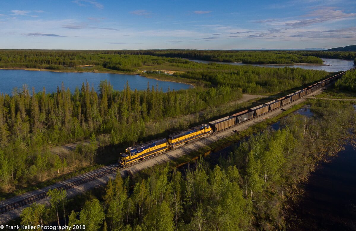 The coal turn is south out of Nenana along the Nenana River. 