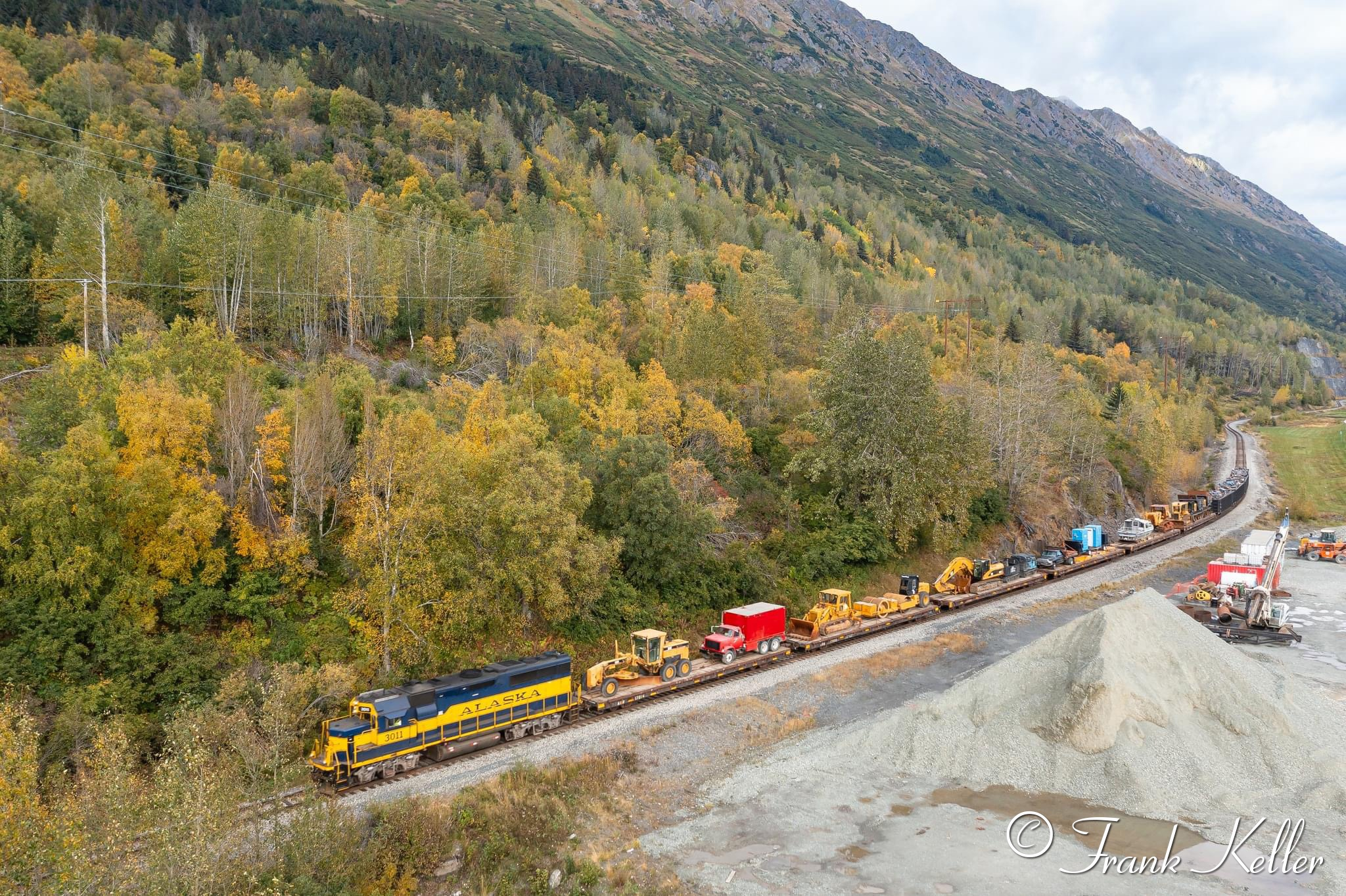 Short Seward freight at Snow River Bridge