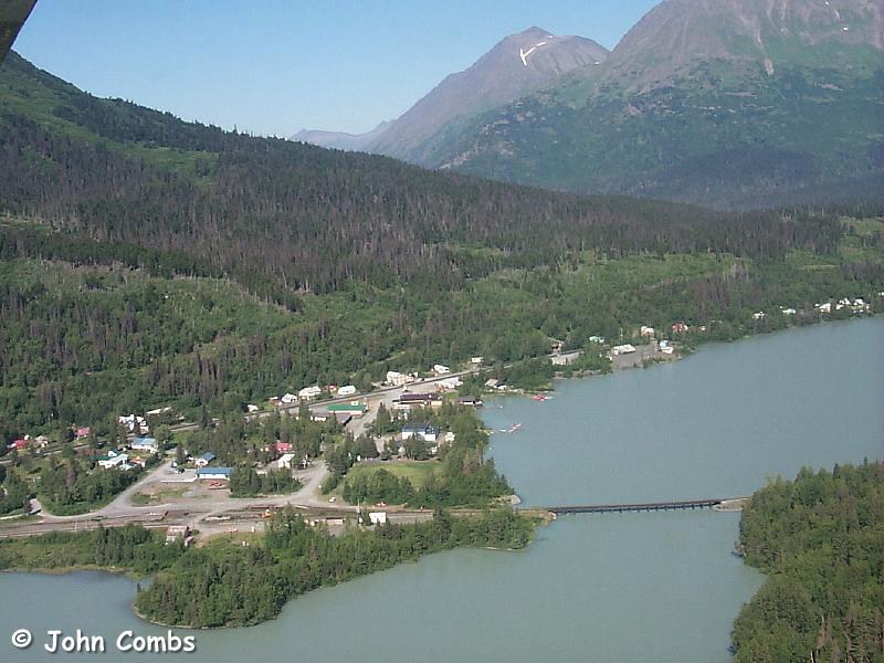Aerial view of Moose Pass