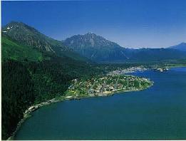 Aerial view of Seward