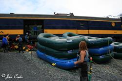 Stacking the rafts