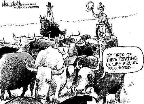 Cattle drive cartoon