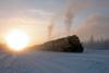Eielson Coal train in North Pole 48 below zero