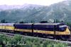 The 1508 and 1507 lead a SB passenger train through Denali Park (1982)